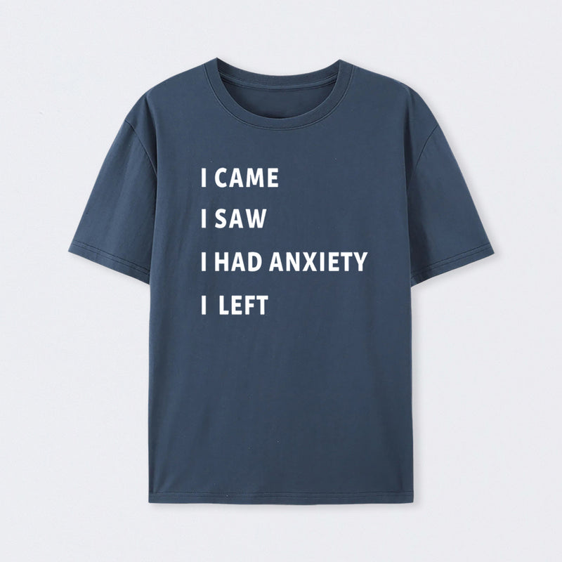 Anxiety Cotton Unisex Geek T-Shirt