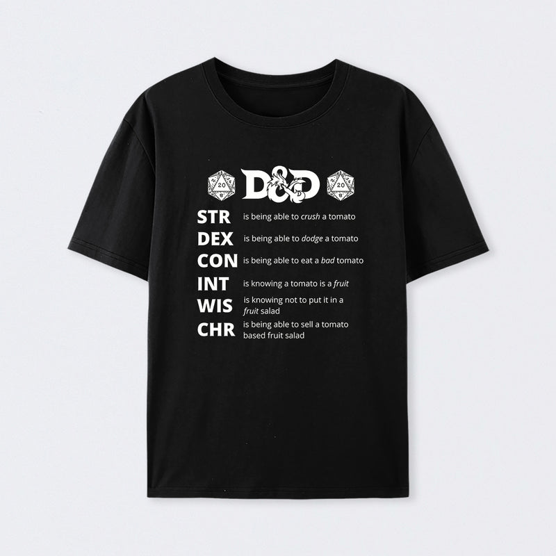 Dungeons And Dragons Gift Cotton Unisex Geek T-Shirt