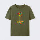 Rainbow Abstraction melted cube T-Shirt