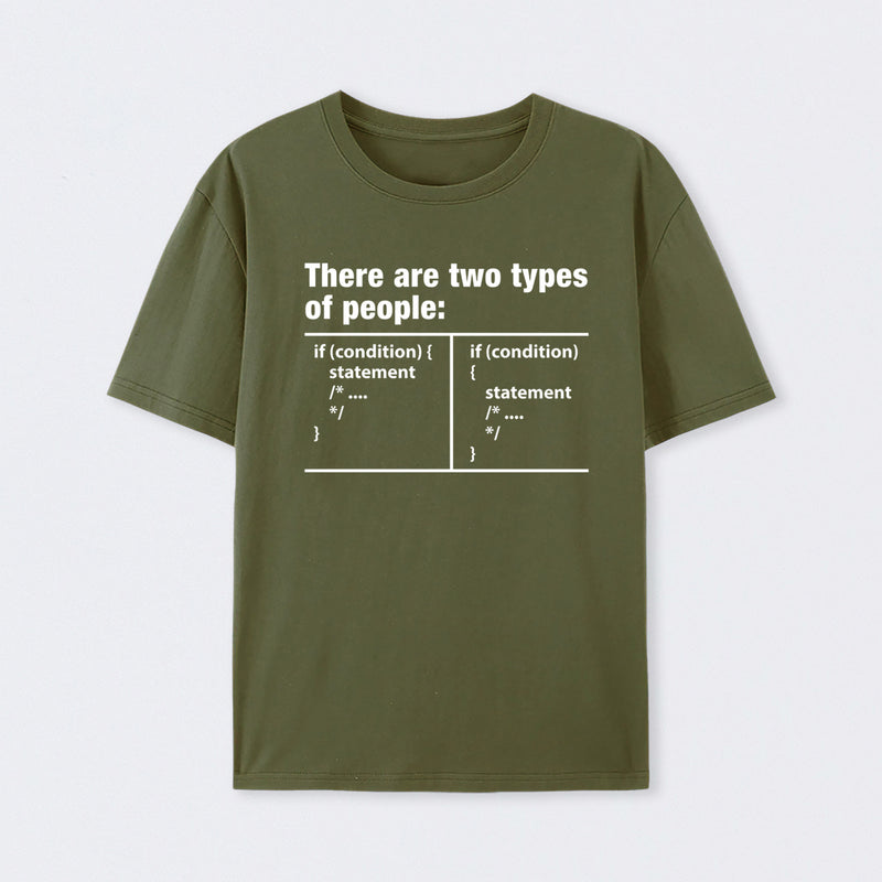 There Are Two Types Of People Code T-Shirt