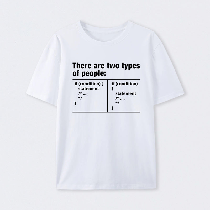 There Are Two Types Of People Code T-Shirt