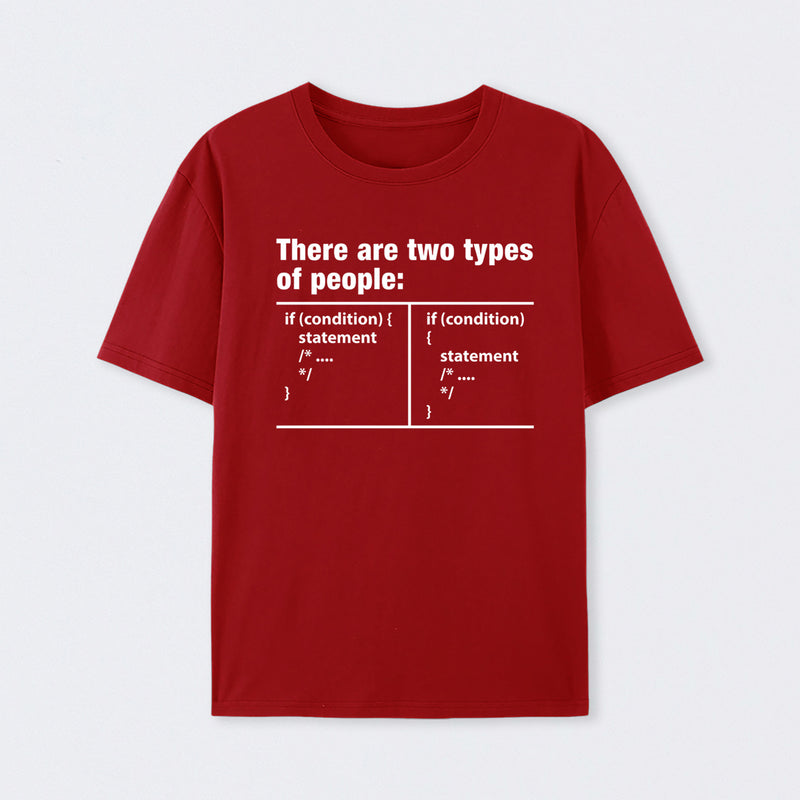 There Are Two Types Of People Code T-Shirt