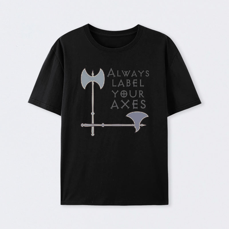 Label your axes Funny Math Cotton Unisex T-Shirt