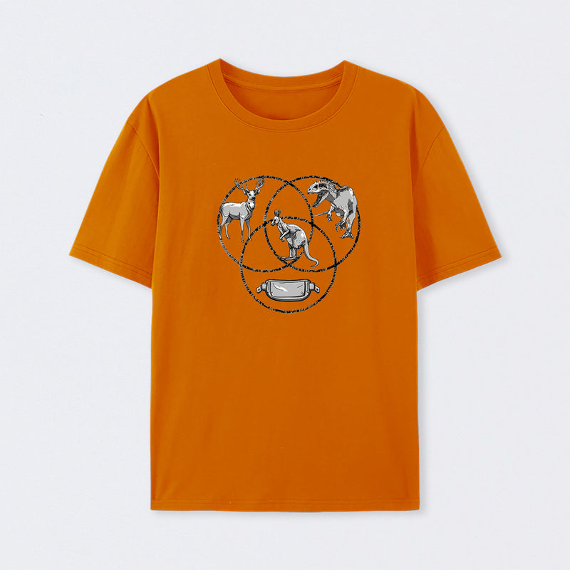Kangaroo Venn Diagram T-Shirt