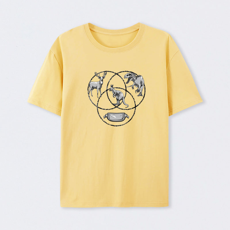 Kangaroo Venn Diagram T-Shirt
