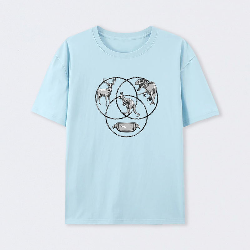 Kangaroo Venn Diagram T-Shirt