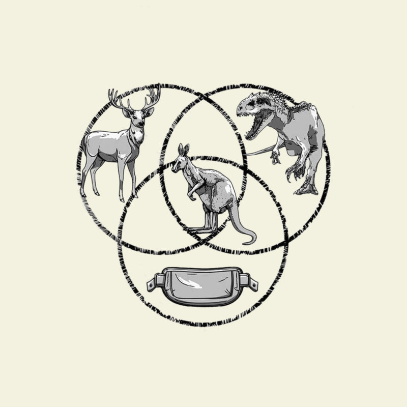 Kangaroo Venn Diagram T-Shirt