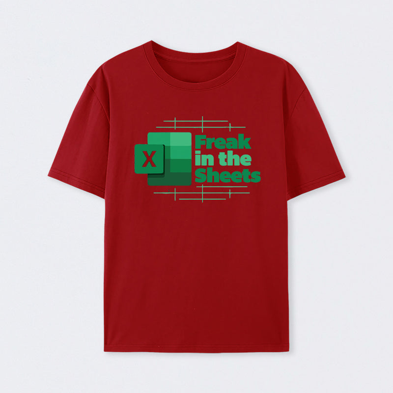 Freak in the Sheets Green Design T-Shirt