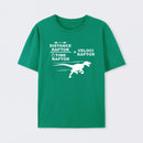 Distance Raptor Divided By Time Raptor Equals Velociraptor T-Shirt
