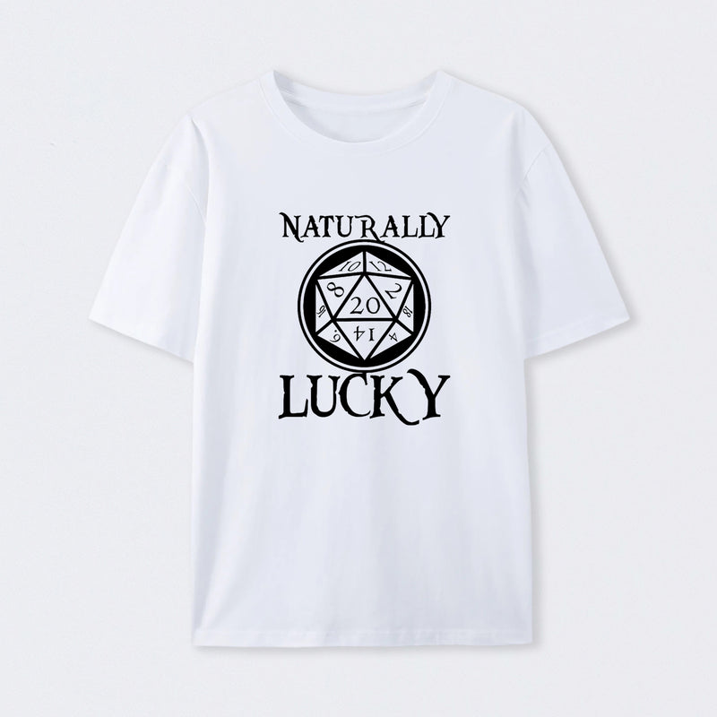 Naturally Lucky DnD D20 Custom T-Shirt