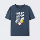 HO HO Hold My Beer Funny Santa Claus Ugly Sweater T-Shirt