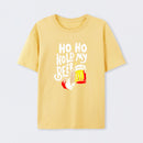 HO HO Hold My Beer Funny Santa Claus Ugly Sweater T-Shirt