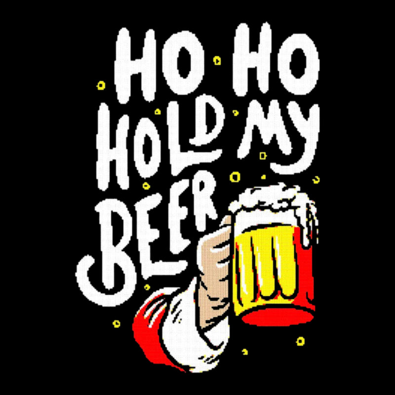 HO HO Hold My Beer Funny Santa Claus Ugly Sweater T-Shirt