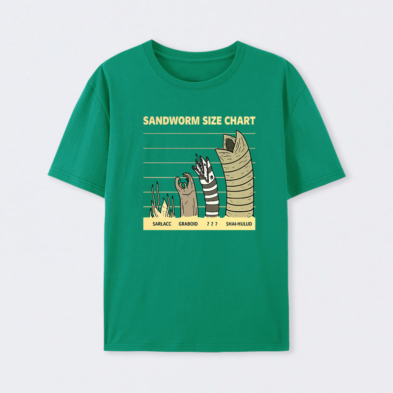 Sandworm Size Chart T-Shirt