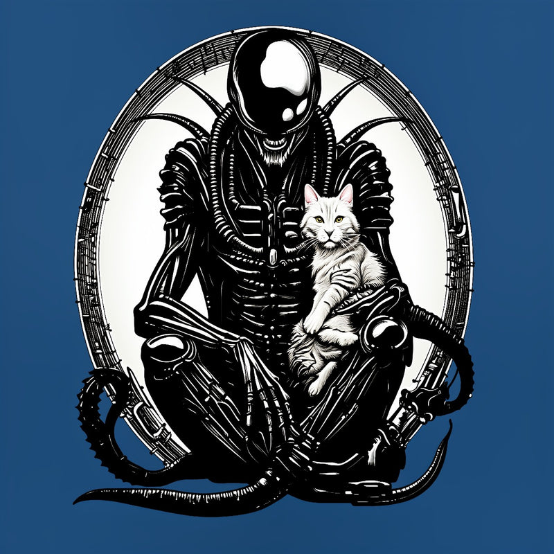 Xenomorph And A Cat T-Shirt