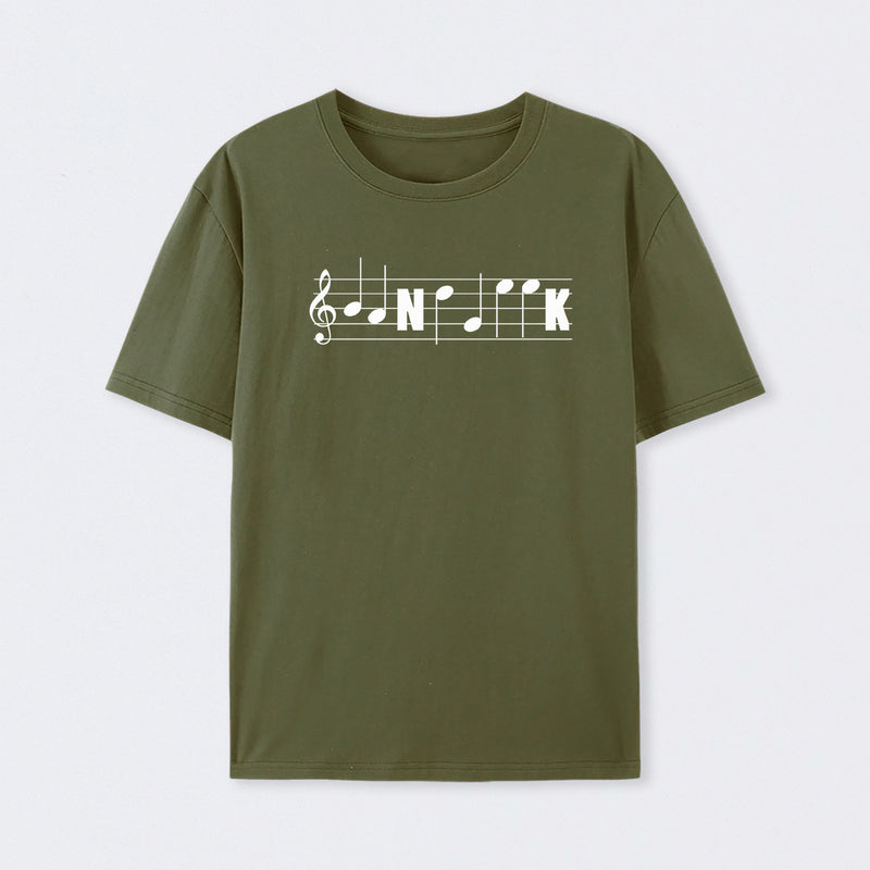 Funny Band Geek Marching Band Music Notes Staff Clef Tee Classic T-Shirt