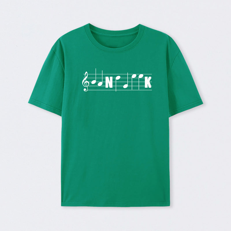 Funny Band Geek Marching Band Music Notes Staff Clef Tee Classic T-Shirt