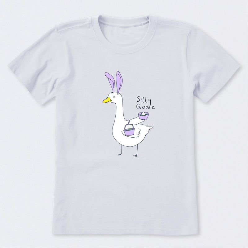 Silly Easter Goose Short Sleeve T-Shirt