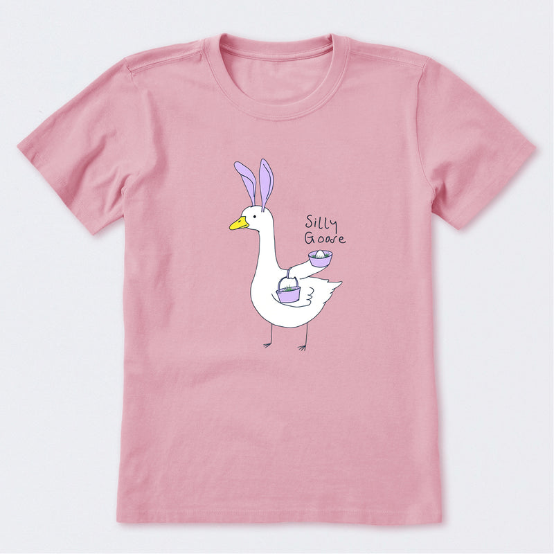 Silly Easter Goose Short Sleeve T-Shirt
