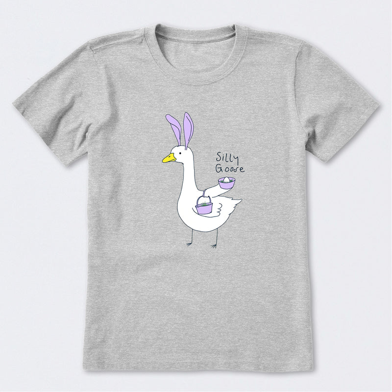Silly Easter Goose Short Sleeve T-Shirt
