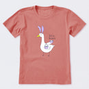 Silly Easter Goose Short Sleeve T-Shirt