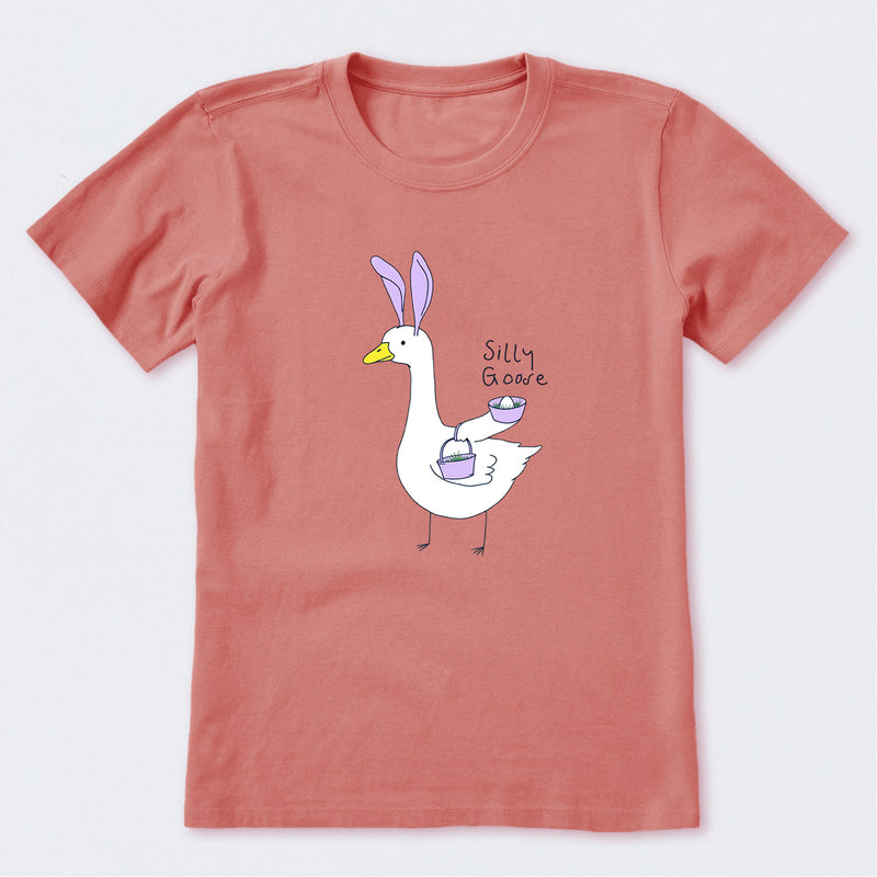 Silly Easter Goose Short Sleeve T-Shirt