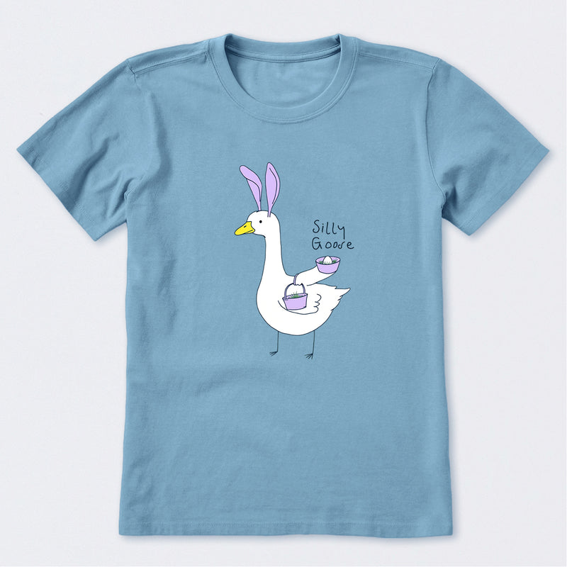 Silly Easter Goose Short Sleeve T-Shirt