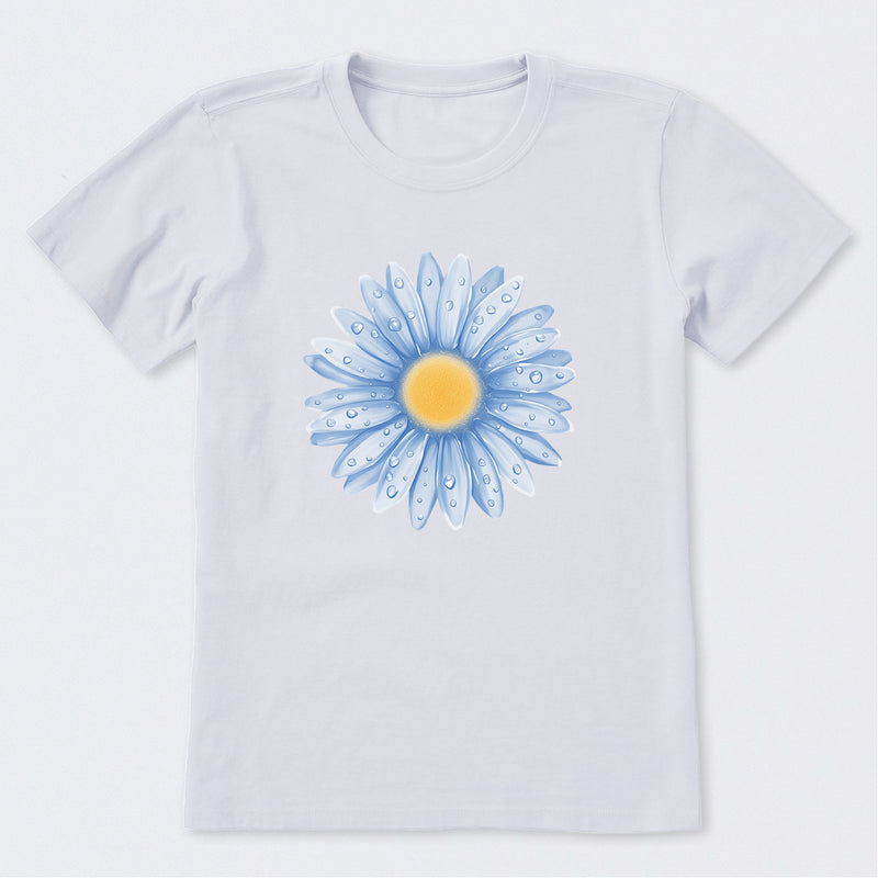 Watercolor Daisy Short Sleeve T-Shirt