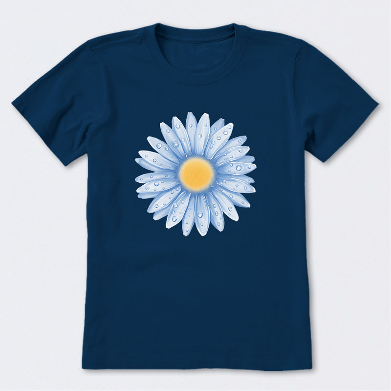 Watercolor Daisy Short Sleeve T-Shirt