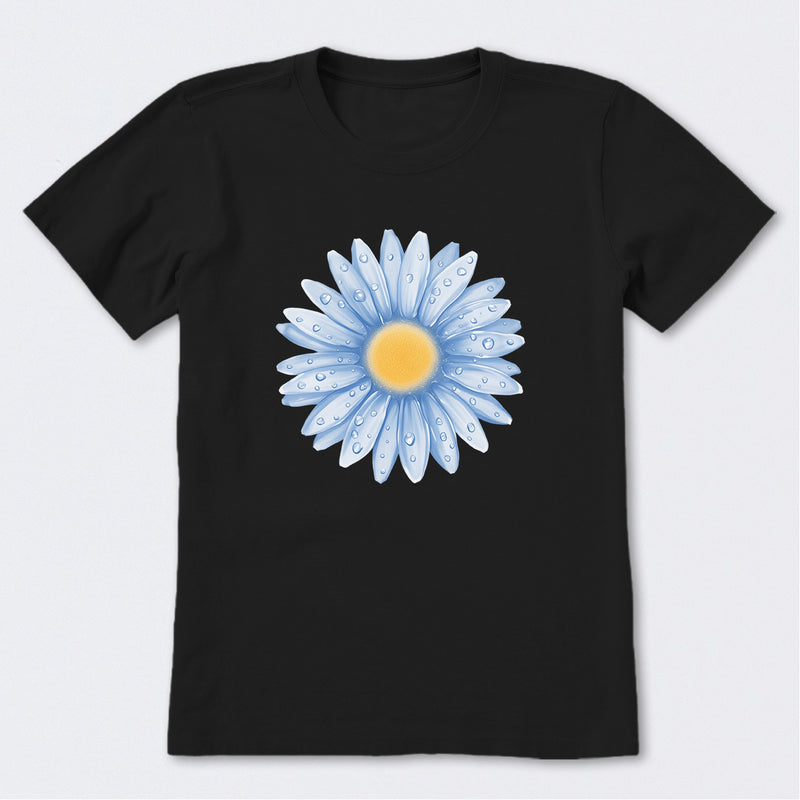 Watercolor Daisy Short Sleeve T-Shirt