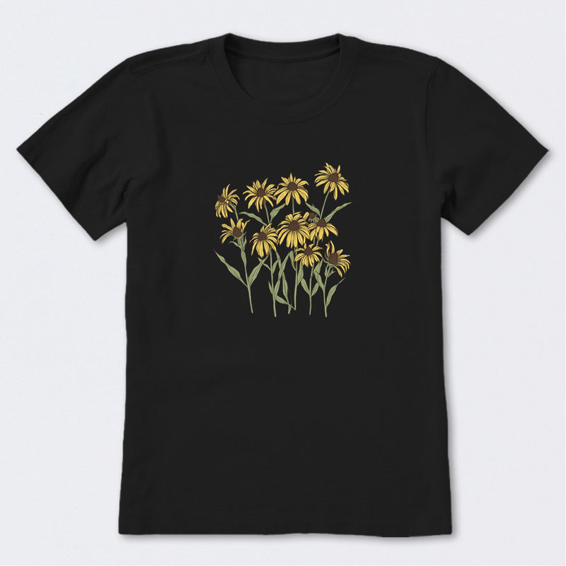 Wild Black Eyed Susans Short Sleeve T-Shirt