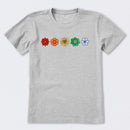 Simple Rainbow Flowers Short Sleeve T-Shirt
