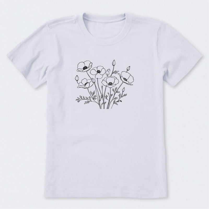 Wild Poppies Short Sleeve T-Shirt