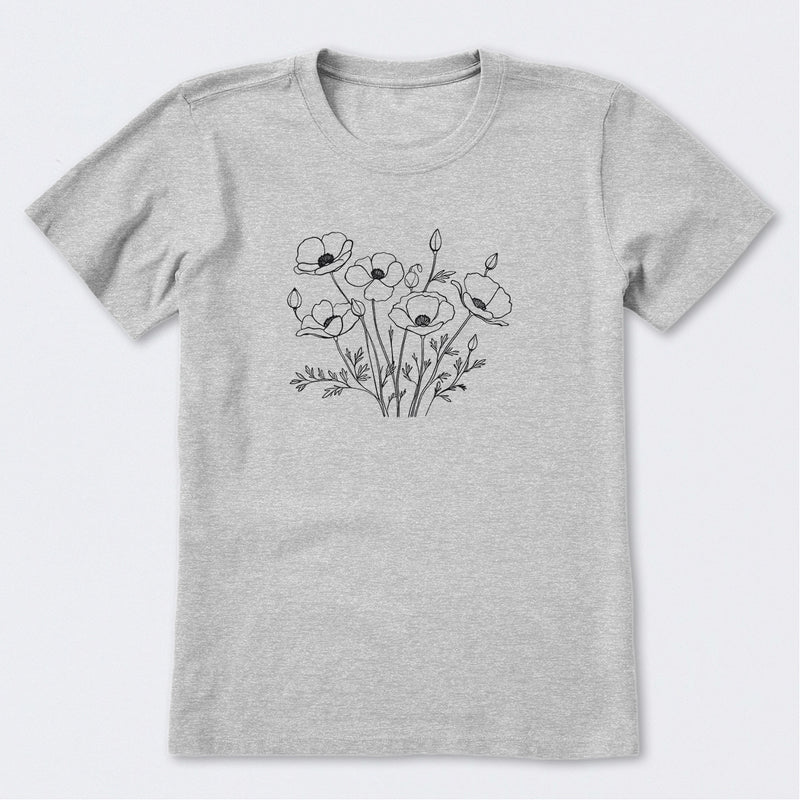 Wild Poppies Short Sleeve T-Shirt