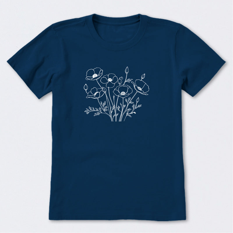 Wild Poppies Short Sleeve T-Shirt