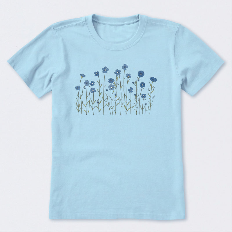 WIld Flax Flowers Short Sleeve T-Shirt