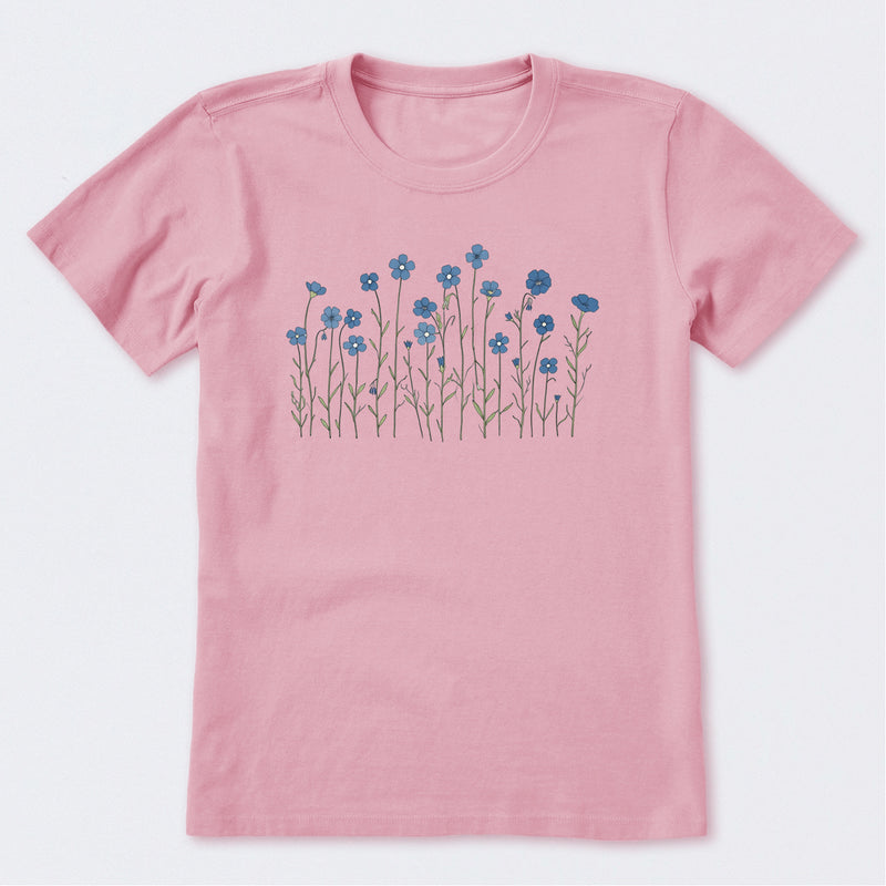 WIld Flax Flowers Short Sleeve T-Shirt