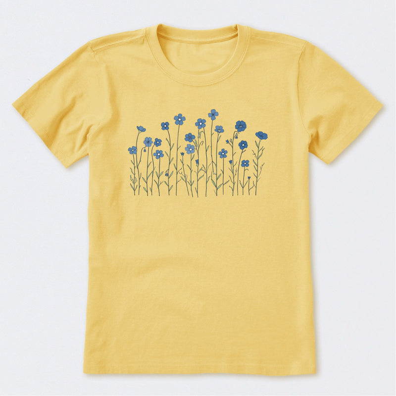 WIld Flax Flowers Short Sleeve T-Shirt