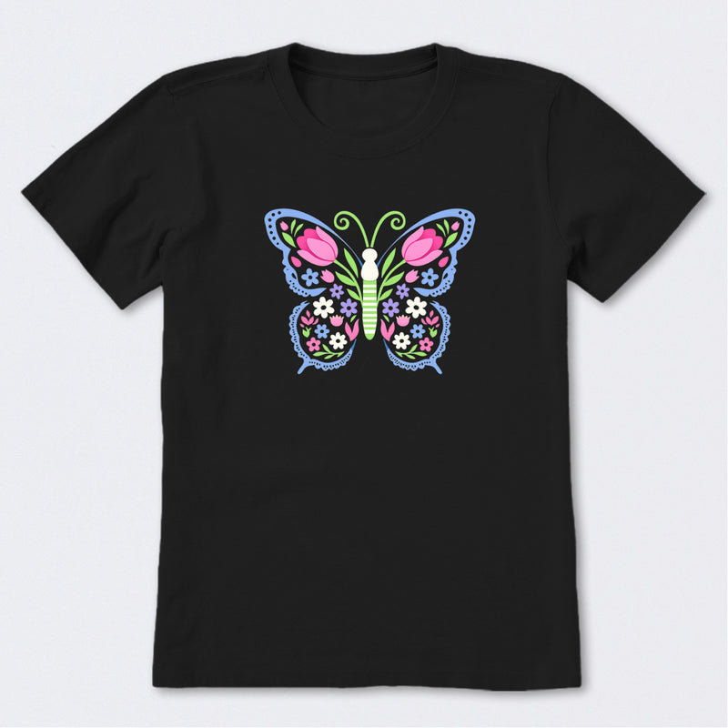 Floral be the Butterfly Short Sleeve T-Shirt