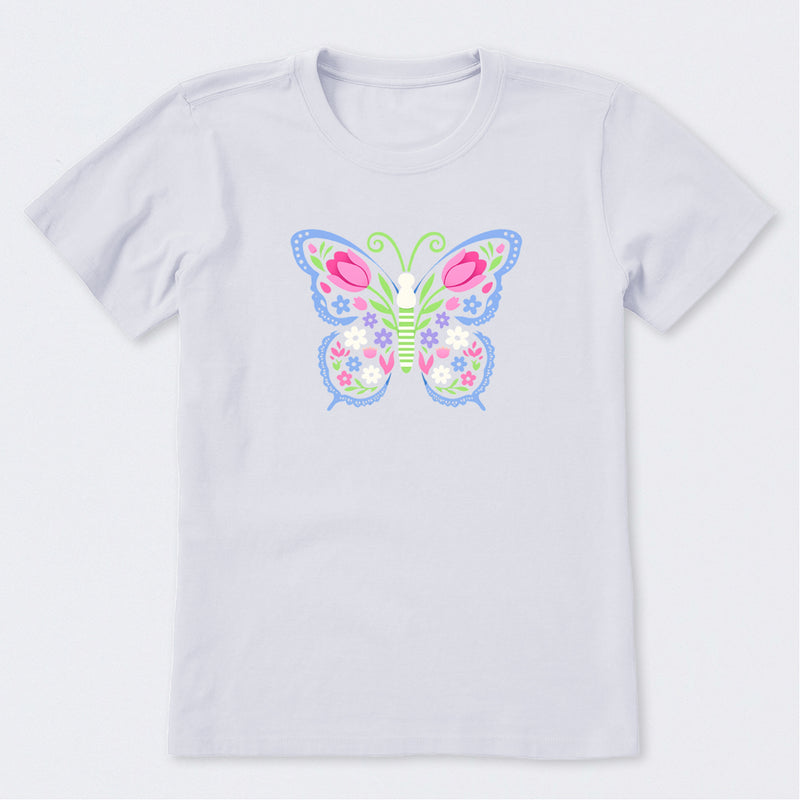 Floral be the Butterfly Short Sleeve T-Shirt