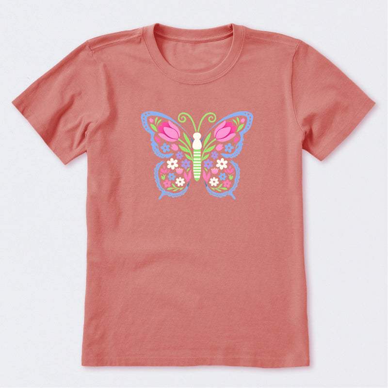 Floral be the Butterfly Short Sleeve T-Shirt