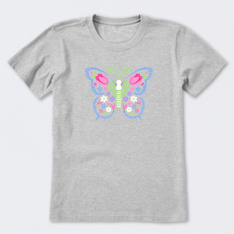 Floral be the Butterfly Short Sleeve T-Shirt