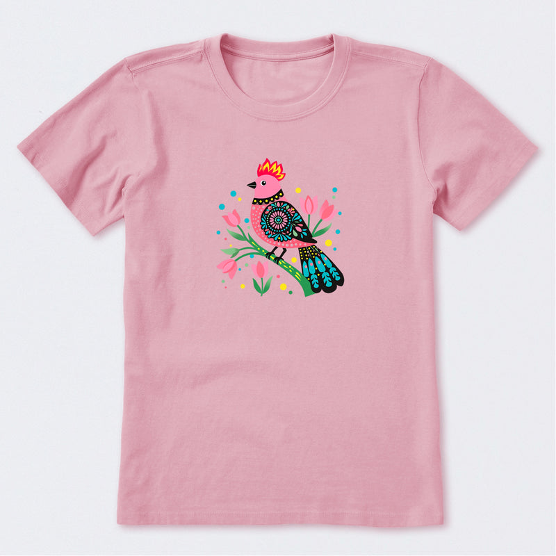 Flower Bird Short Sleeve T-Shirt