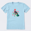 Flower Bird Short Sleeve T-Shirt