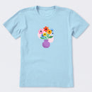 Vase with Flowers Short Sleeve T-Shirt