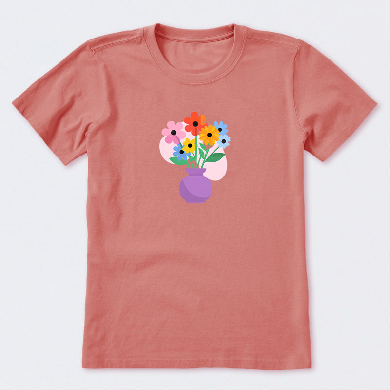 Vase with Flowers Short Sleeve T-Shirt