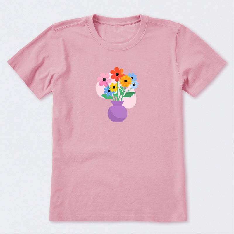 Vase with Flowers Short Sleeve T-Shirt