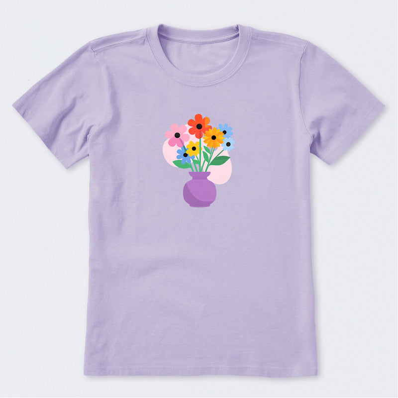 Vase with Flowers Short Sleeve T-Shirt