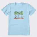 Pelican Palm Flowerbed Short Sleeve T-Shirt