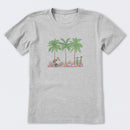 Pelican Palm Flowerbed Short Sleeve T-Shirt